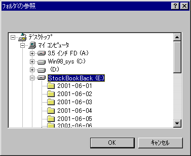 データバックアップ機能